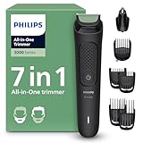 Philips Tondeuse tout-en-un Multigroom série 3000 7 accessoires - Tondeuse pour barbe et cheveux, Lames auto-affûtées respectueuses de la peau, 10 hauteurs de coupe, Modèle MG3930/15