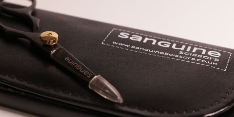 ciseaux pour barbe et moustaches sanguine